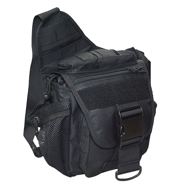 Waterproof Hiking Sling Tactical Waist Bag - Black