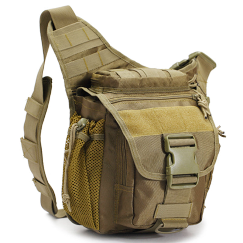 Waterproof Hiking Sling Tactical Waist Bag - Kahki